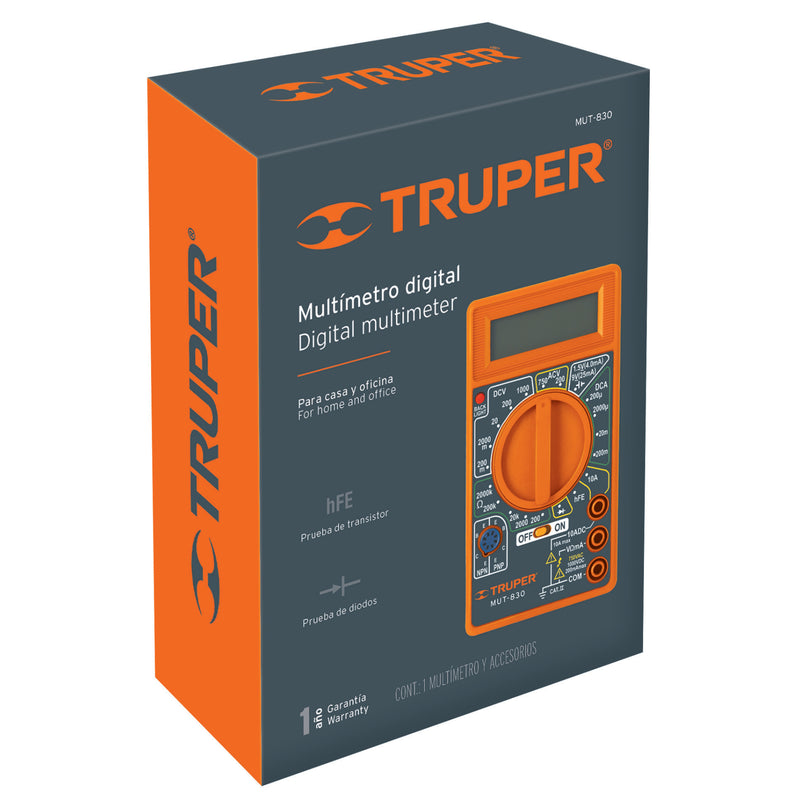 MULTITESTER DIGITAL TRUPER CASERO