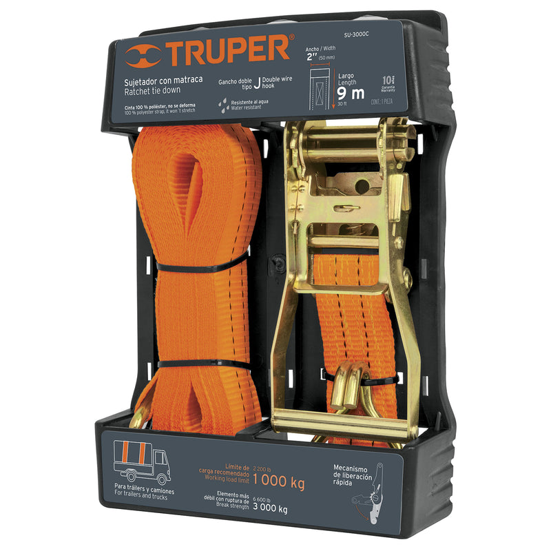 ESLINGA TRUPER  9 MT X 2" CARGA MAXIMA 3.000 KG.